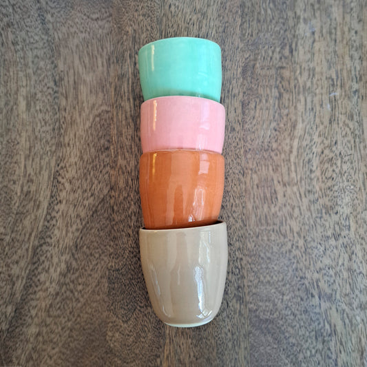 כוס אספרסו - ורוד בייבי