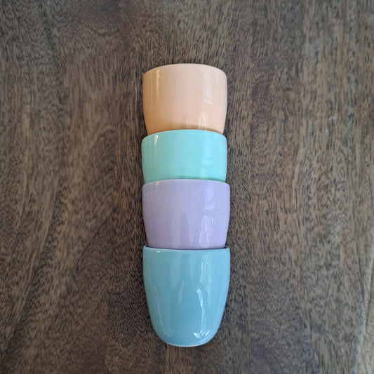 כוס אספרסו - תכלת אפור