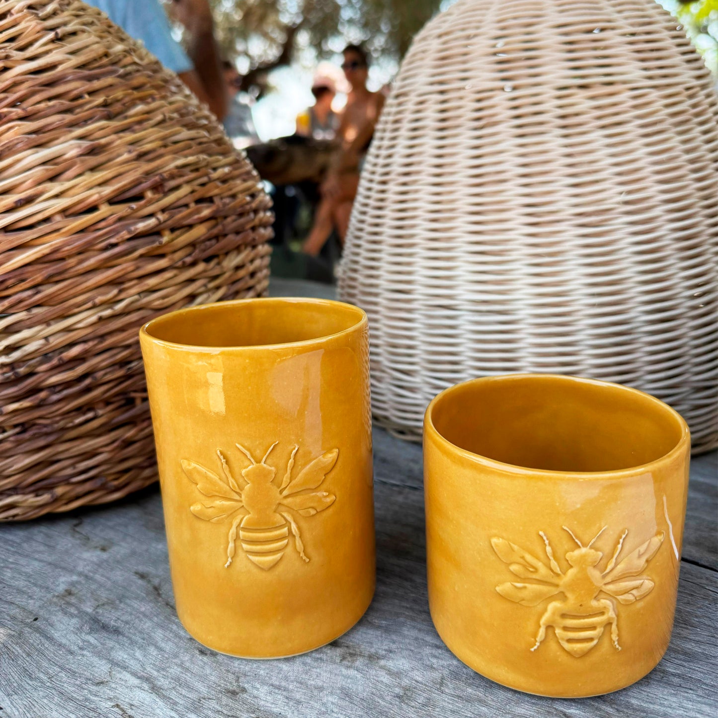 כלי קרמיקה לאחסון צנצנת דבש - 500 גרם