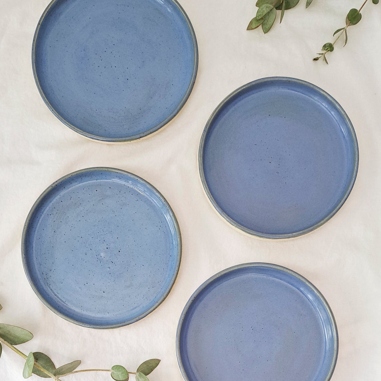 סט 4 צלחות ליה תכלת - מנה ראשונה