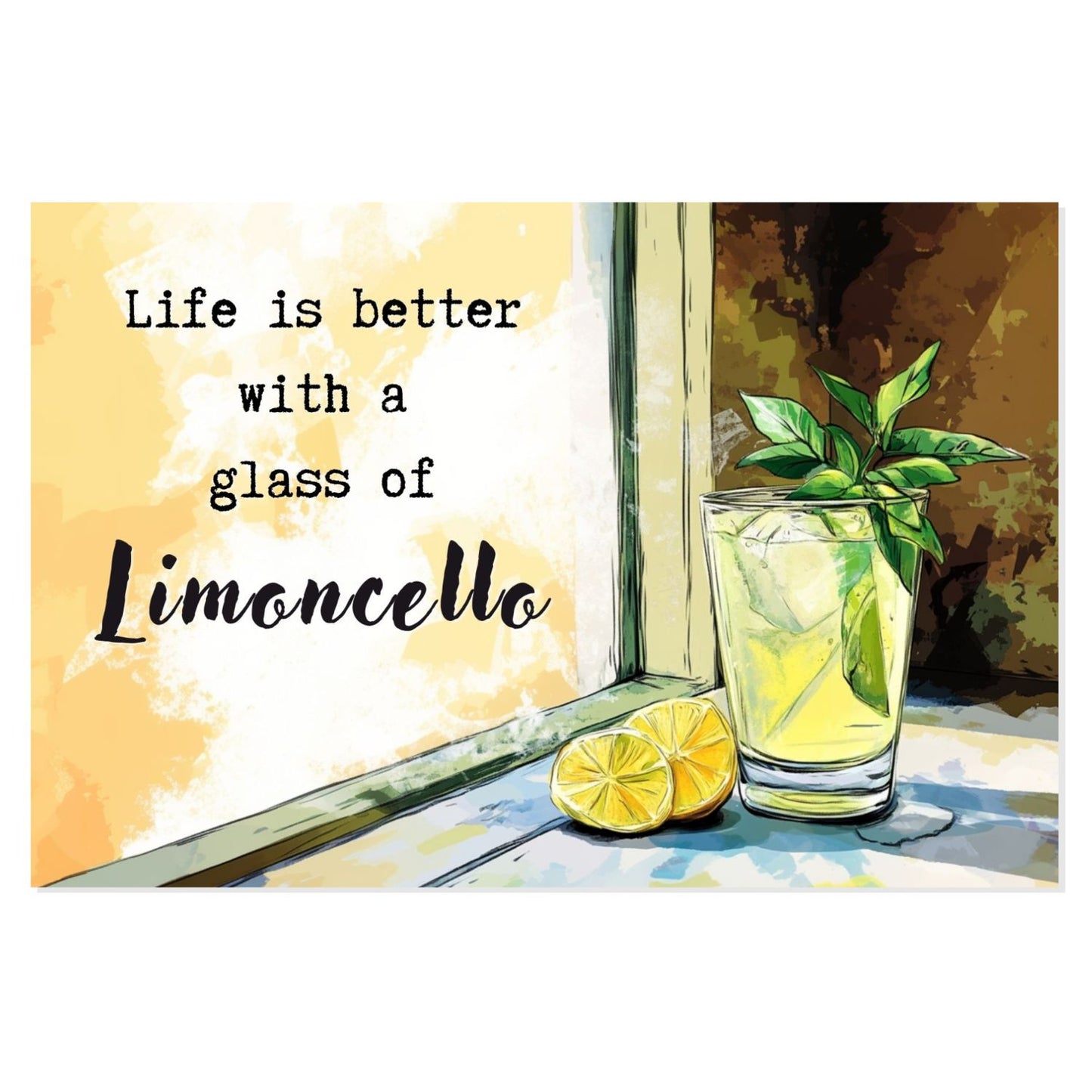 גלויה מעוצבת - Limoncello